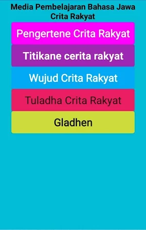Media Pembelajaran Crita Rakya Screenshot 0