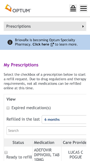 Optum Specialty Pharmacy Screenshot 3
