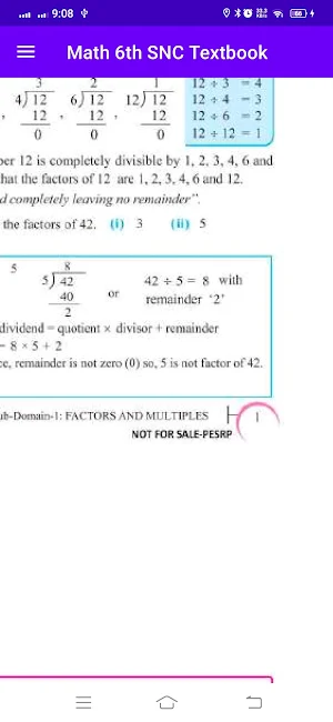 Math 6th SNC Textbook Screenshot 2