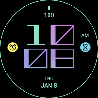 Tosca Purple Tech Watch Face