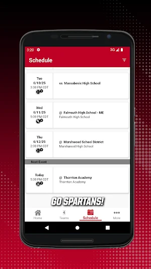 Sanford Spartans Athletics Screenshot 1