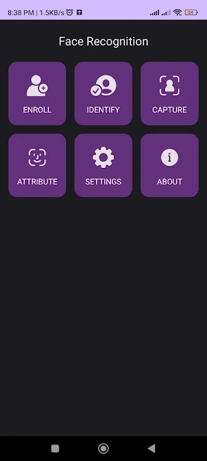 Facial recognition Screenshot 0