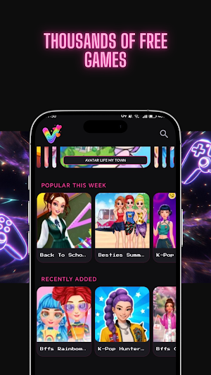 VibeyGirls: Fun Girls Games Screenshot 1