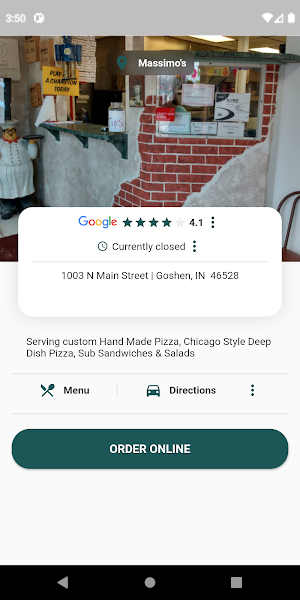 Massimo’s Pizzeria Screenshot 1