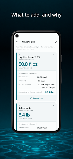 Pool Chemical Calc - PoolDo... Screenshot 2