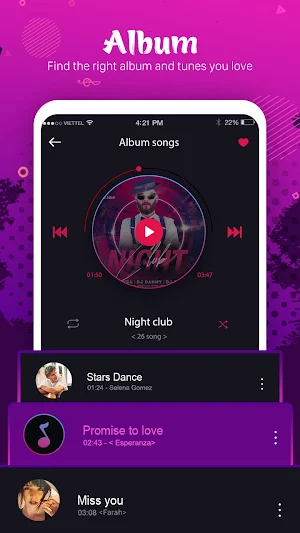 Mp3 player - Music player, Equalizer, Bass Booster Screenshot 1
