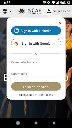 Incae Executive Club Screenshot 1