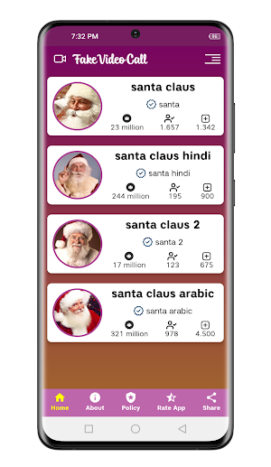 Santa claus video call prank Screenshot 1