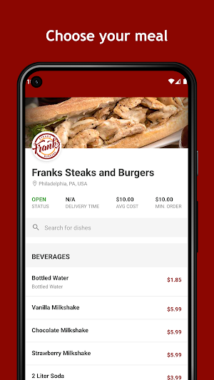 Frank’s Steaks & Burgers Screenshot 0