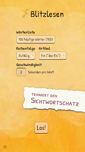 Blitzlesen - Lesen üben Screenshot 1