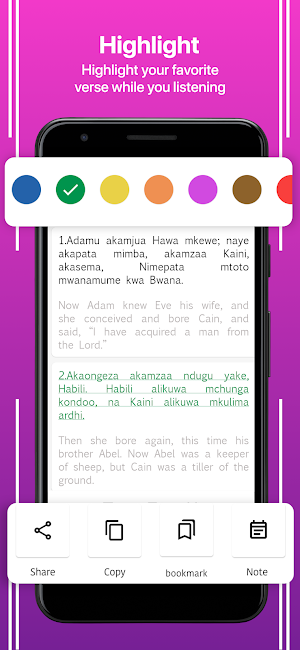 Swahili  English Bible Screenshot 0