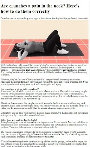 How to Do Crunches Exercises Screenshot 2