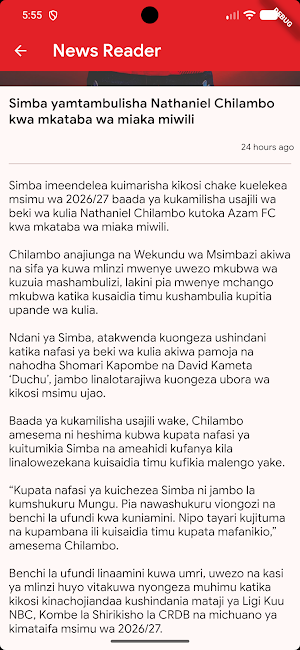 Msimbazi Zone -Habari za Simba Screenshot 2