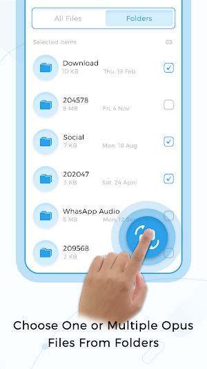Opus To Mp3 Converter & Player Screenshot 2