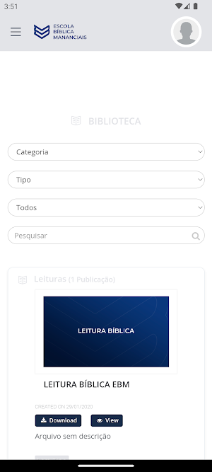 EBM Escola Bíblica Mananciais Screenshot 1