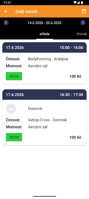 Sportcentrum Kasárna Rokycany Screenshot 2