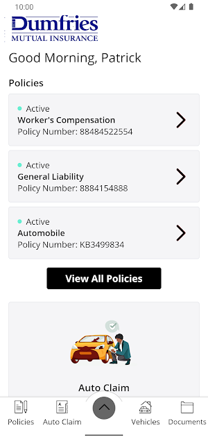 Dumfries Mutual Mobile Screenshot 1