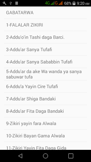 LITAFIN HISNUL MUSLIM DA HAUSA Screenshot 0