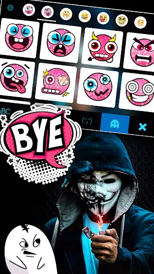 Anonymous Lighter Keyboard Background Screenshot 2