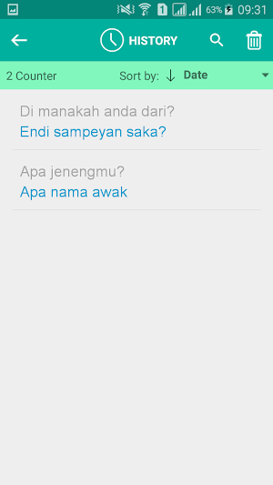 Javanese Malay Translator Screenshot 3