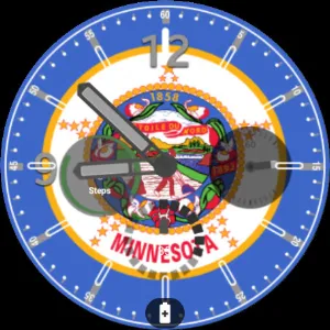 Minnesota Flag Watchface Screenshot 3