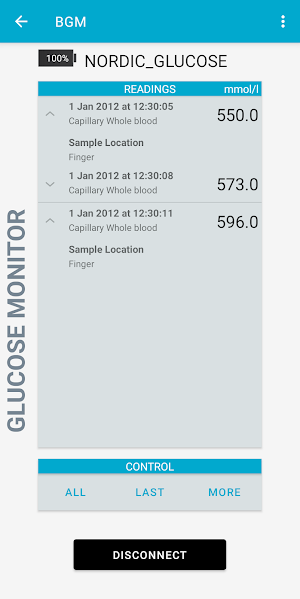 nRF Toolbox for BLE Screenshot 3