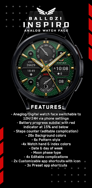 Ballozi INSPIRO Analog Hybrid Screenshot 1