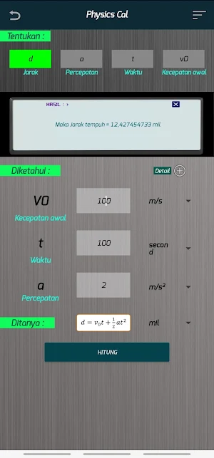 Physics Cal Screenshot 2