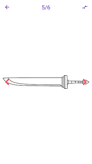 How to draw genshin weapons Screenshot 2