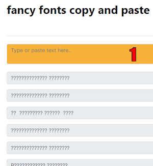 fancy fonts copy and paste Screenshot 0