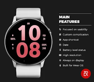 Big Sweet Pink Watch Face Screenshot 1
