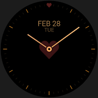 Love Heart minimal watch face