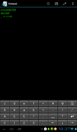 Hexadecimal numeric keypad Screenshot 3
