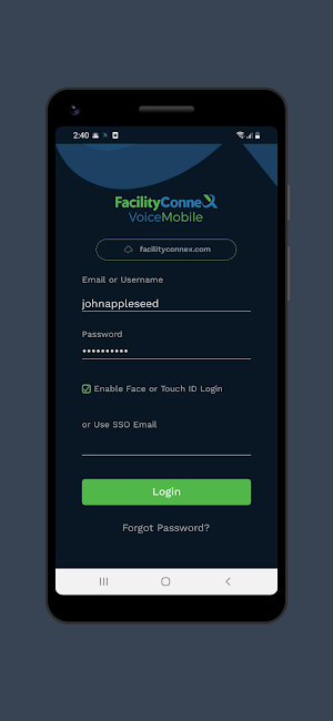 FacilityConneX Voice Mobile Screenshot 0
