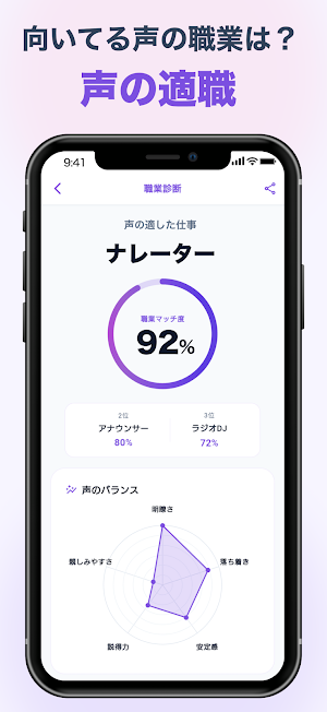 声優診断アプリ！AIが声を診断してボイス分析！似てる声優は？ Screenshot 3