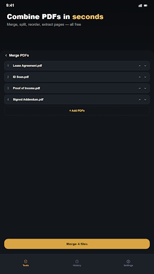 Bunker PDF: Merge, Split & OCR Screenshot 0