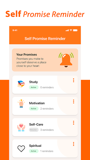 Self Promise Reminder Screenshot 0