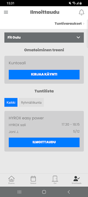 Ole.Fit Oulu Screenshot 3