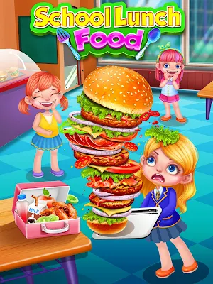 School Lunch Food Maker! Screenshot 0