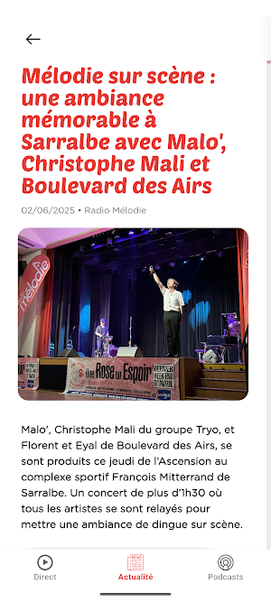 Radio Mélodie Screenshot 2
