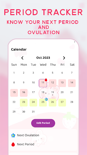 Period Tracker Ovulation Days Screenshot 3