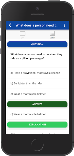 Motorcycle theory test 2022 Screenshot 1