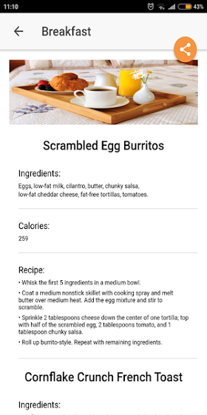 Daily 500 Calorie Intake Screenshot 1