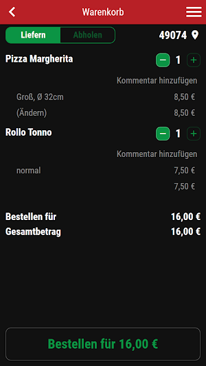Pizza Blitz Osnabrück Screenshot 1