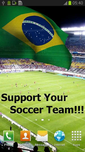 Brazil Flag Live Wallpaper Screenshot 0