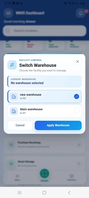 Warehouse Management System Screenshot 3