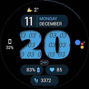Dens BigHours Watch Face Screenshot 2
