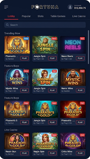 Fortuna Casino Screenshot 3