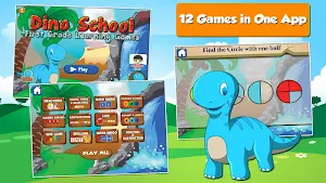Dino 1st Grade Learning Games Screenshot 0