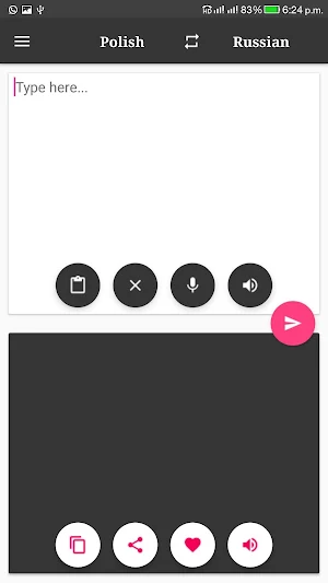 Polish-Russian Translator Screenshot 0